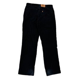 Vintage Levi's 619 Corduroy Pants Black Mens W36 L34 Made in Canada Orange Tab